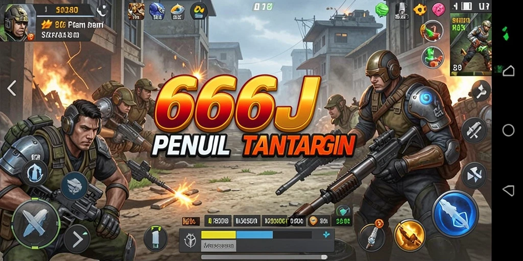 Tampilan menarik gameplay strategi di 666J.