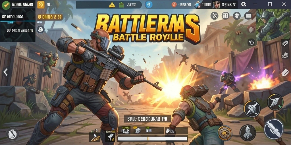 Gameplay seru dalam 8II dengan aksi Battle Royale yang mendebarkan.