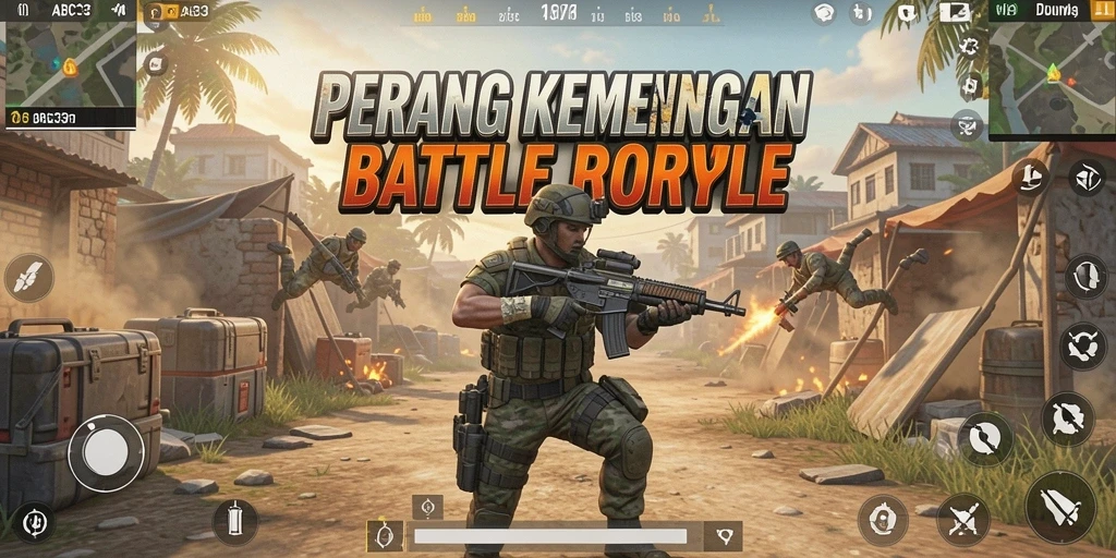Tampilan gameplay seru dalam Battle Royale ABC33.
