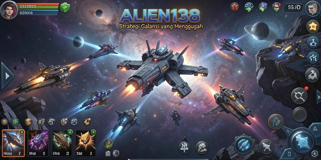 Tampilan gameplay strategis yang menegangkan di ALIEN138.
