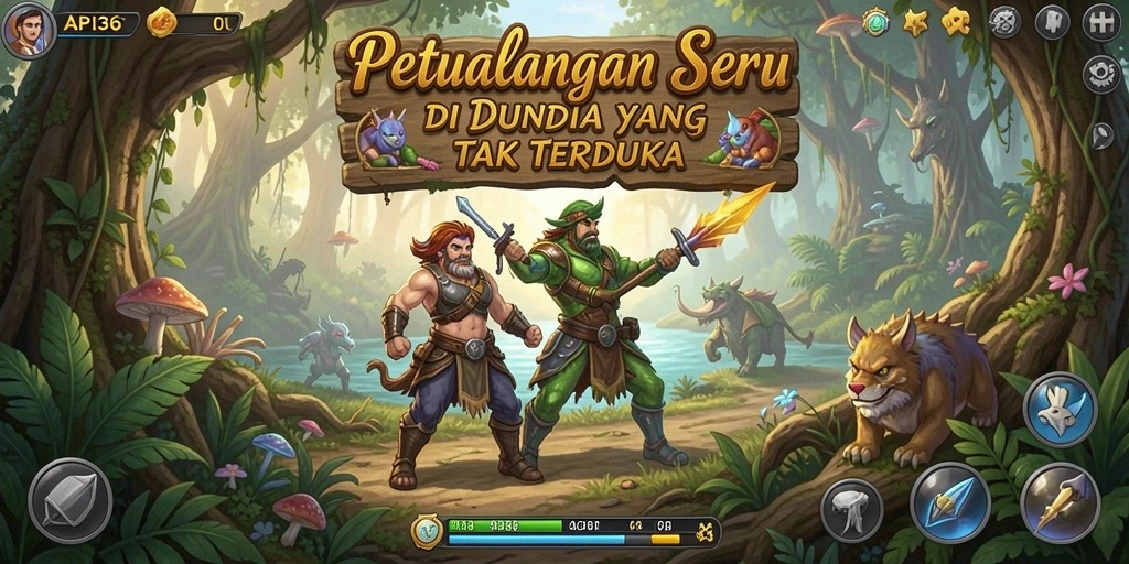 Screenshot API36 menampilkan aksi seru dalam dunia petualangan.
