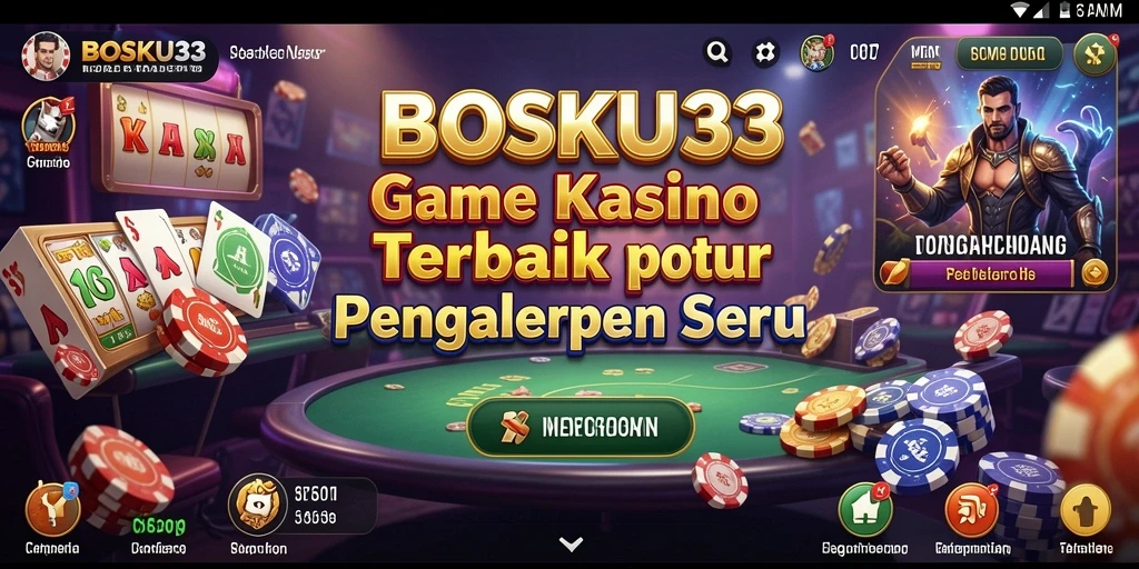 Screenshot gameplay <strong>BOSKU33</strong> menampilkan keasyikan bermain berbagai permainan kasino.