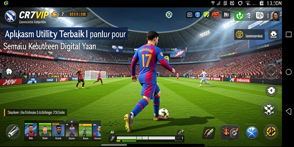 Tampilan utama CR7VIP dengan fitur Utility yang menarik.
