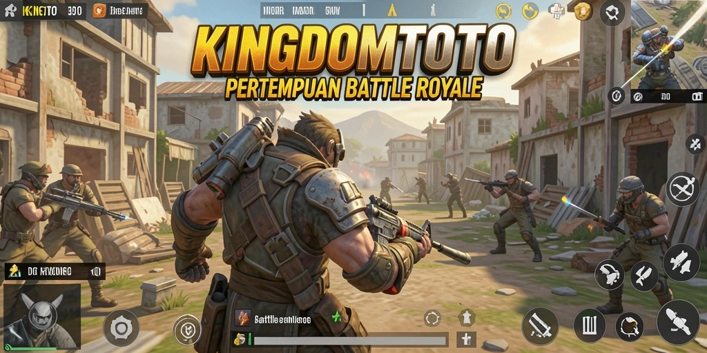 Screenshot gameplay KINGDOMTOTO dengan aksi pertempuran yang mendebarkan.
