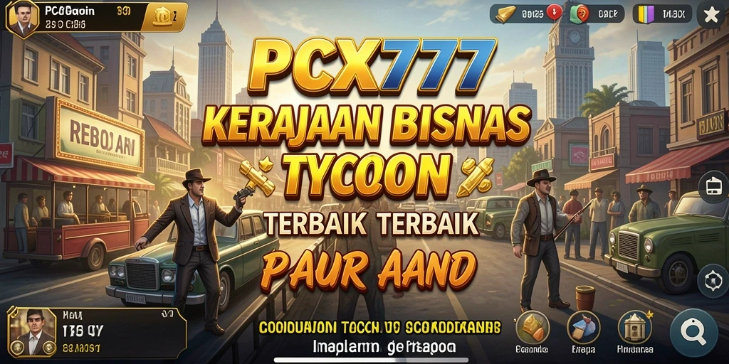 Tampilan gameplay menakjubkan dengan fokus pada manajemen bisnis Tycoon.