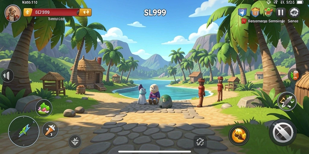 Screenshot menampilkan gameplay menarik dari SL999.