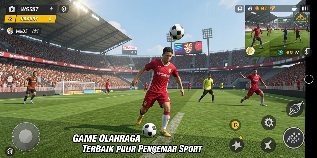 Tampilan permainan <strong>WG87</strong> yang mendebarkan dengan aksi olahraga yang intens.