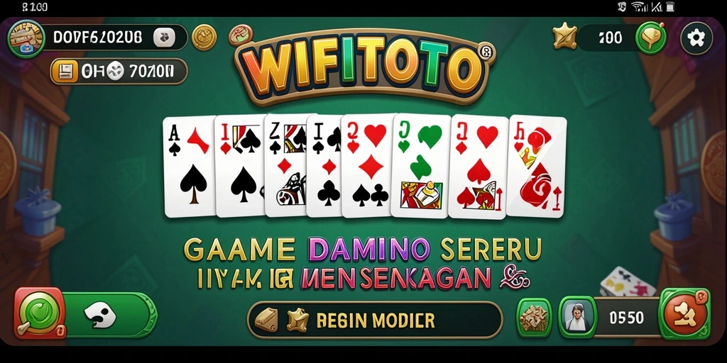 Gameplay seru WIFITOTO dengan teman-teman dalam permainan Domino.
